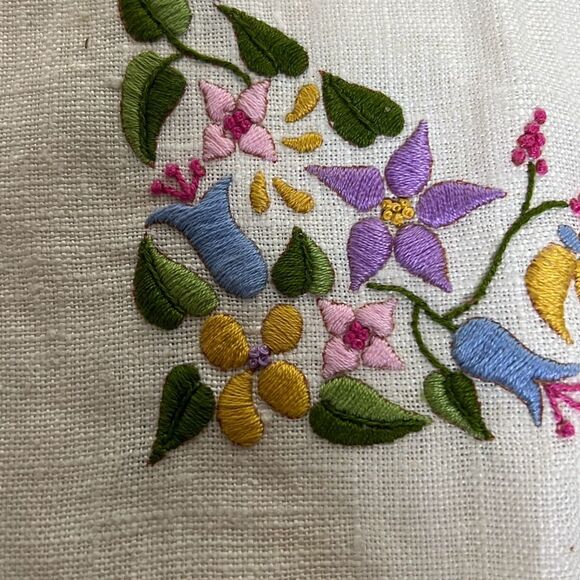Handmade Home Floral “Home Sweet Home” Finished Embroidered Cross Stitch 21"x11" - Picture 7 of 9